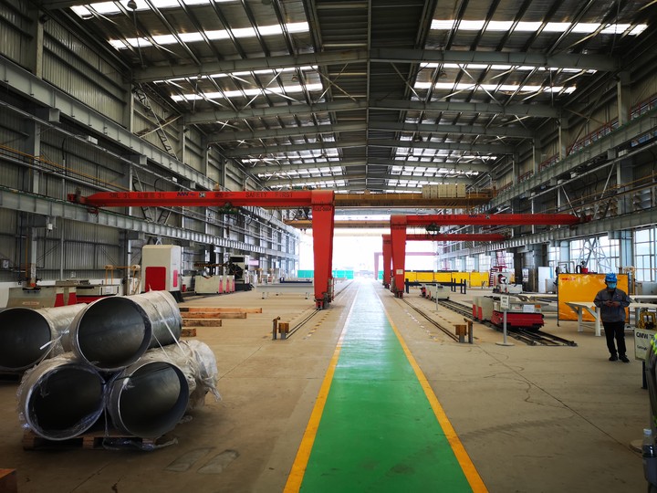 Control measures for welding crack of thick plate steel structure